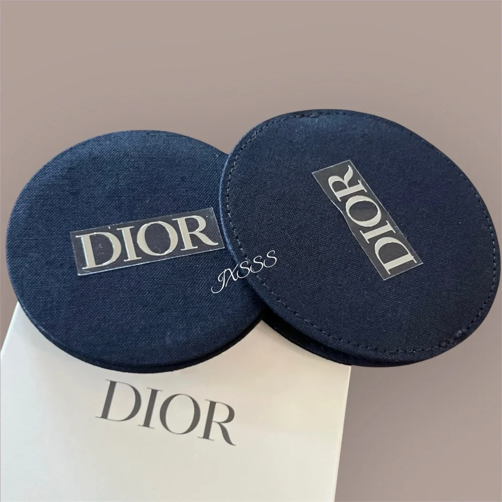 Navy-Blue Dior Beauty Vanity Case/Cosmetic-Makeup Mirror SET